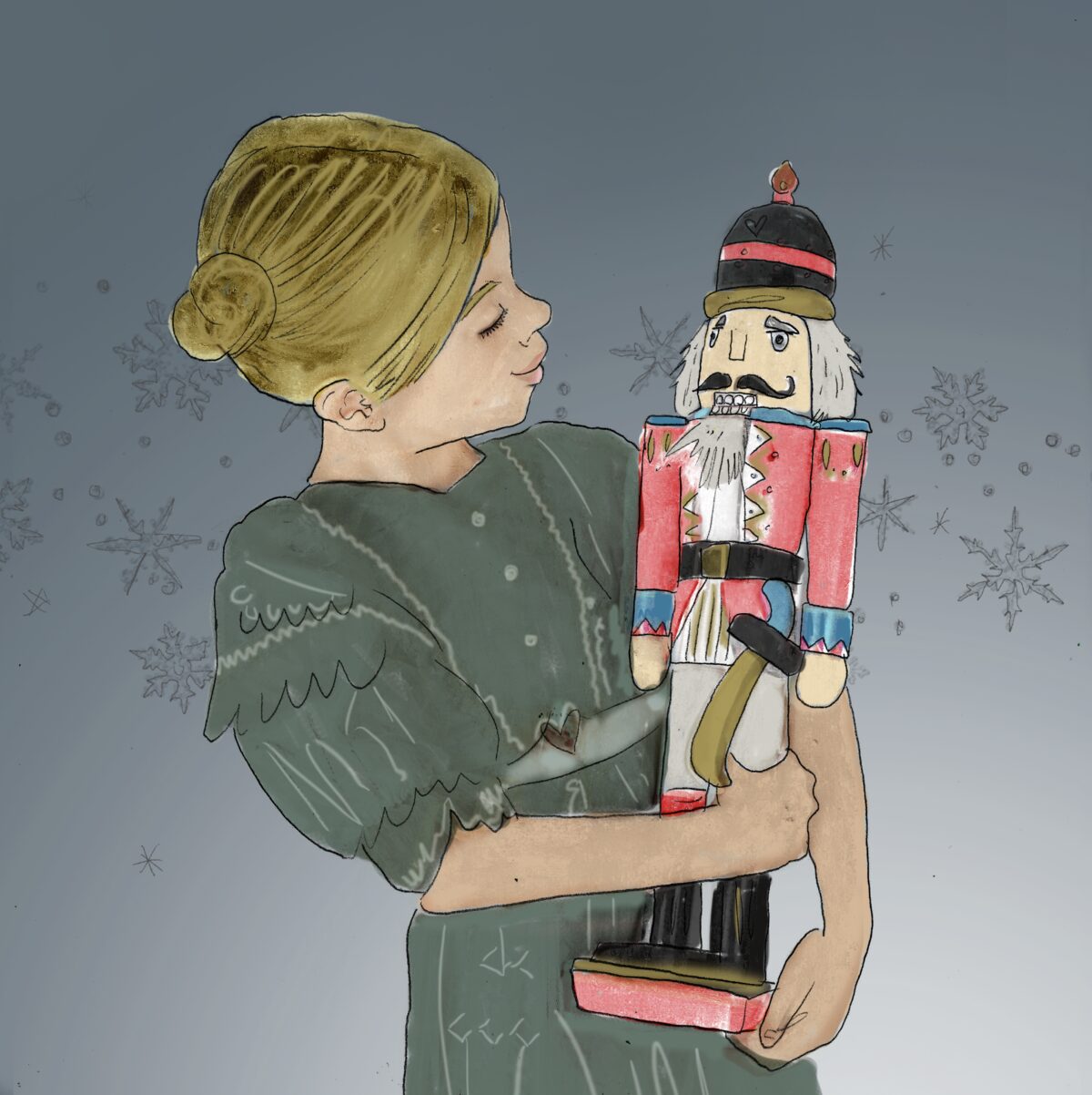 Affiche du spectacle Casse-noisette par Marie Lupien-Durocher